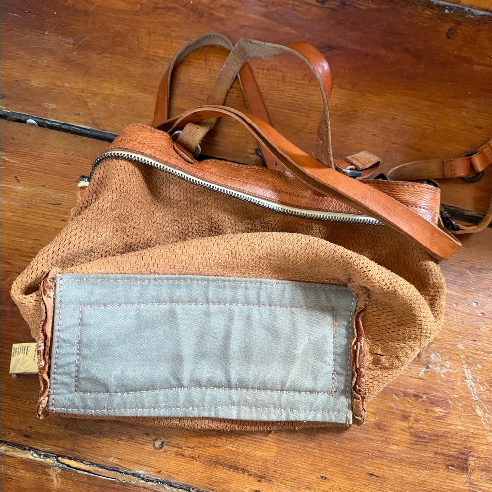 Campomaggi Woven Leather Crossbody Bag - Rust - Picture 12 of 14